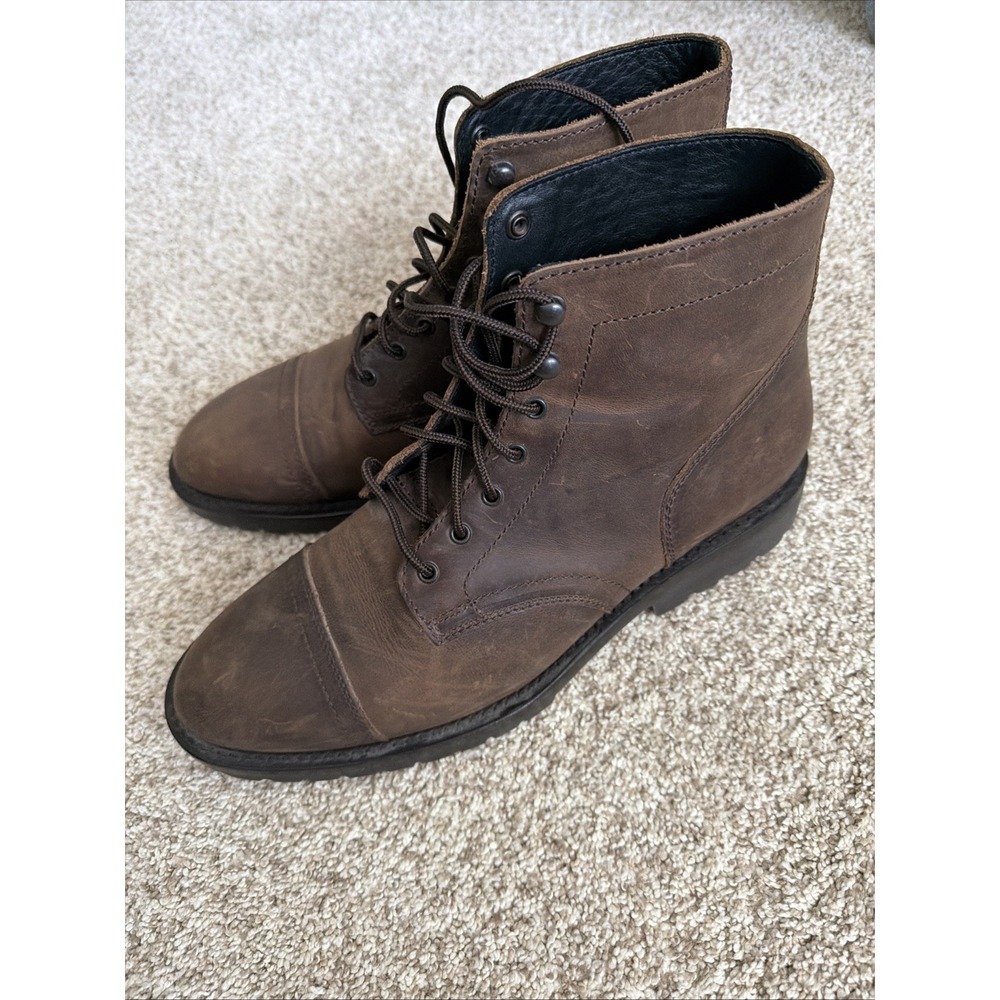 Thursday Boots Company Captain Brown Leather Boots Mens 11 Wide